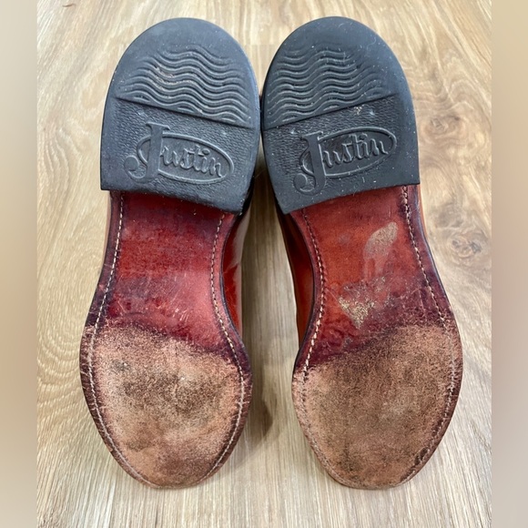 Vintage Justin 3510 Red Leather Boots Size 6 B EUC - Picture 3 of 6